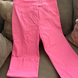 Nice pink Capri pants with slit on bottom